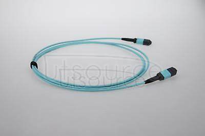 3m (10ft) MTP Female to Female 12 Fibers OM3 50/125 Multimode Trunk Cable, Type A, Elite, Plenum (OFNP), Aqua