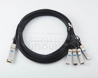 0.5m(1.6ft) IBM BNT BN-QS-SP-CBL-50CM Compatible 40G QSFP+ to 4x10G SFP+ Passive Direct Attach Copper Breakout Cable