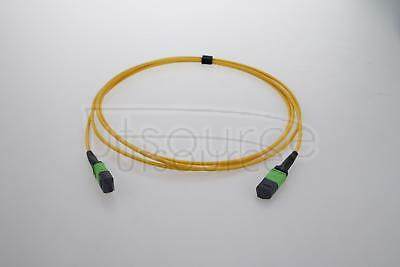 3m (10ft) MTP Female to Female 12 Fibers OS2 9/125 Single Mode Trunk Cable, Type A, Elite, Plenum (OFNP), Yellow Key up to key down, 0.35dB IL, 3.0mm cable jacket, the MTP trunk cable is designed for high-density cabling applications.