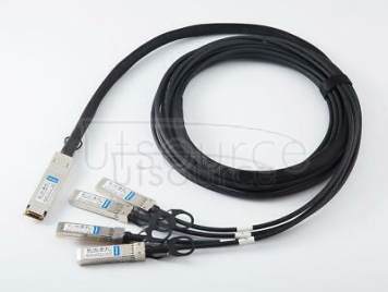 3m(9.84ft) Alcatel-Lucent QSFP-4X10G-C3M Compatible 40G QSFP+ to 4x10G SFP+ Passive Direct Attach Copper Breakout Cable