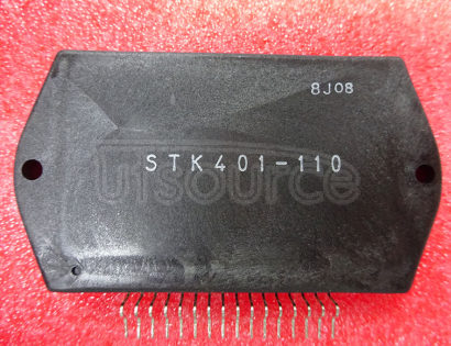 STK401-110 AF Power Amplifier Split Power Supply 70 W + 70 W min, THD = 0.4%