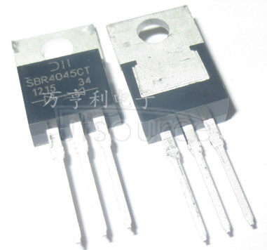 SBR4045CT Diode Super Barrier Rectifier 45V 40A Automotive 3-Pin(3+Tab) TO-220AB Tube