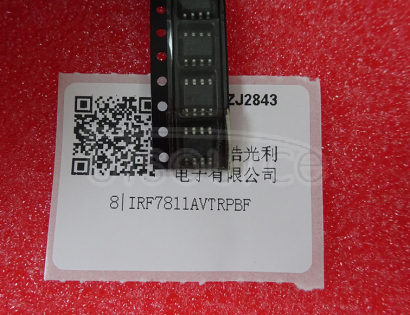 IRF7811AVTRPBF 30V Single N-Channel HEXFET Power MOSFET in a SO-8 package<br/> Similar to IRF7811AVTR with Lead Free Packaging on Tape and Reel