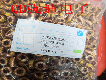 RING INDUCTANCE TC5026-33UH MAGNETIC RING INDUCTANCE 330K WINDING INDUCTANCE COIL INDUCTANCE 0.6 LINE 3A CHINA ORIGINAL 