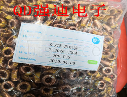 Ring inductance TC5026-33UH magnetic ring inductance 330k winding inductance coil inductance 0.6 line 3A CHINA Original Ring inductance TC5026-33UH magnetic ring inductance 330k winding inductance coil inductance 0.6 line 3A CHINA Original
