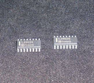 TL594CDG Buck, Push-Pull Regulator Positive Output Step-Down, Step-Up/Step-Down DC-DC Controller IC 16-SOIC