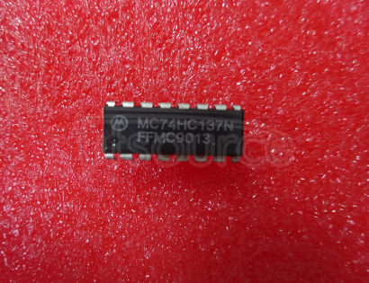 MC74HC137N Demultiplexer/Decoder, 3 To 8 Line, 16 Pin, Plastic, DIP