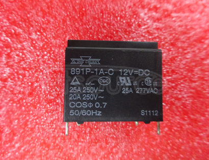891P-1A-C 12VDC 12V 25A 4PINS 