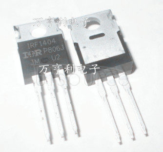 IRF1404PBF 40V Single N-Channel HEXFET Power MOSFET in a TO-220AB package<br/> Similar to the IRF1404 with Lead-Free Packaging.
