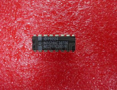 74HC365N Bus Driver, 1-Func, 6-Bit, True Output, CMOS, PDIP16,