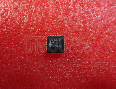GAL16V8D-7LJN CMOS GAL EEPLD, 16V8, PLCC20, 5V<br/> Logic IC family:Programmable GAL<br/> Logic IC function:Programmable GAL<br/> Voltage, supply:5V<br/> Case style:PLCC<br/> Base number:16<br/> Current, supply max:115mA<br/> IC Generic number:16V8<br/> Inputs, No. of:16<br/> Logic RoHS Compliant: Yes