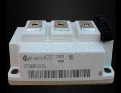 FF300R12KS4 IGBT Modules up to 1200V Dual <br/> Package: AG-62MM-1<br/> IC max: 300.0 A<br/> VCEsat typ: 3.2 V<br/> Configuration: Dual Modules<br/> Technology: IGBT2 Fast<br/> Housing: 62 mm<br/>