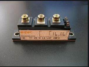 TT25N14LOF Silicon Controlled Rectifier, 50A I(T)RMS, 25000mA I(T), 1400V V(DRM), 1400V V(RRM), 2 Element, MODULE-7