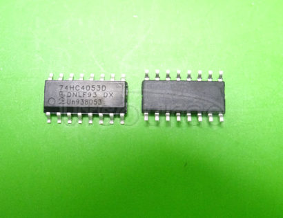 74HC4053D Triple 2-channel analog multiplexer/demultiplexer