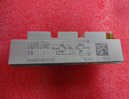 SKM50GB12T4 Dual IGBT Modules
A range of SEMITOP? IGBT modules from Semikron incorporating two series-connected (half bridge) IGBT devices. The modules are available in a wide range of voltage and current ratings and are suitable for a variety of power switching applications such as AC inverter motor drives an