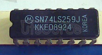 SN54LS259J Octal Bidirectional Transceiver with 3-State Inputs/Outputs<br/> Package: SOIC-20 WB<br/> No of Pins: 20<br/> Container: Tape and Reel<br/> Qty per Container: 1000