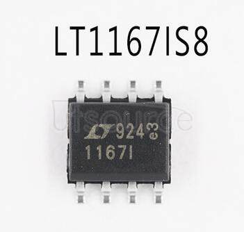 LT1167IS8 Single Resistor Gain Programmable, Precision Instrumentation Amplifier