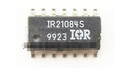 IR21084STR Half Bridge Driver, Soft Turn-On, All High Voltage Pins on One Side, Separate High and Low Side Inputs, Programmable 0.5-5us Deadtime in a 14-pin DIP package; A IR21084 packaged in a 14-Lead SOIC shipped on Tape and Reel