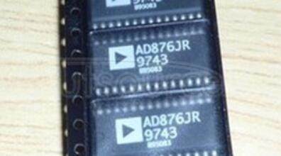 AD876JR The AD876 is a CMOS, 160 mW, 10-bit, 20 MSPS analog-to-digital converter (ADC). The AD876 has an on-chip input sample-and-hold amplifier. By implementing a multistage pipelined architecture with output error correction logic, the AD876 offers accurate performance and guarantees no missing codes over the full operating temperature range. Force and sense connections to the reference inputs minimize external voltage drops.
The AD876 can be placed into a stand-by mode of operation reducing the power below 50 mW. The AD876?s digital I/O interfaces to either +5 V or +3.3 V logic. Digital output pins can be placed in a high impedance state<br/> the format of the output is straight binary coding.
The AD876's speed, resolution and single-supply operation ideally suit a variety of applications in video, multimedia, imaging, high speed data acquisition and communications. The AD876's low power and single-supply operation satisfy requirements for high speed portable applications. Its speed and resolution ideally suit charge coupled device (CCD) input systems such as color scanners, digital copiers, electronic still cameras and camcorders.
The AD876 comes in a space saving 28-pin SOIC and 48-pin thin quad flatpack (TQFP) and is specified over the commercial (0°C to +70°C) temperature range.