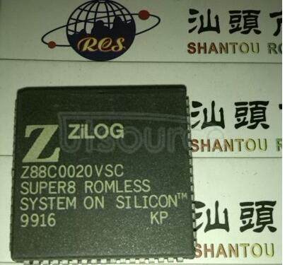Z88C0020VSC CMOS SUPER8 ROMLESS MCU