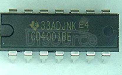 CD4001B CMOS Quad 2-Input NOR Gate