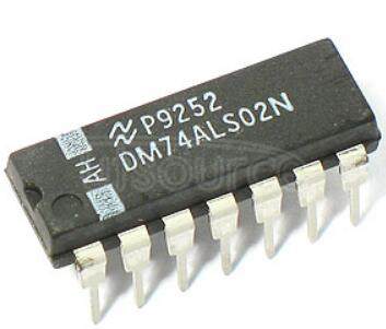 DM74ALS02N Quad 2-Input NOR Gates<br/> Package: DIP<br/> No of Pins: 14<br/> Container: Rail