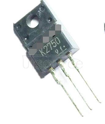 K2750 N  CHANNEL   MOS   TYPE   (HIGH   SPEED,   HIGH   VOLTAGE   SWITCHING,   CHOPPER   REGULATOR,   DC-DC   CONVERTER   AND   MOTOR   DRIVE   APPLICATIONS)