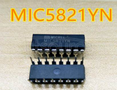 MIC5821YN Driver IC<br/> Number of Drivers:1<br/> Package/Case:16-DIP<br/> Driver Type:Latched<br/> Output Voltage:50V<br/> Mounting Type:Through Hole<br/> Supply Voltage:5V