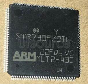 STR730FZ2T6 ARM7TDMI   32-bit   MCU   with   Flash,  3x  CAN,  4  UARTs,  20  timers,   ADC,  12  comm.   interfaces