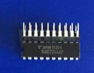 TC74HC244AP IC HC/UH SERIES, DUAL 4-BIT DRIVER, TRUE OUTPUT, PDIP20, 0.300 INCH, 2.54 MM PITCH, PLASTIC, DIP-20, Bus Driver/Transceiver