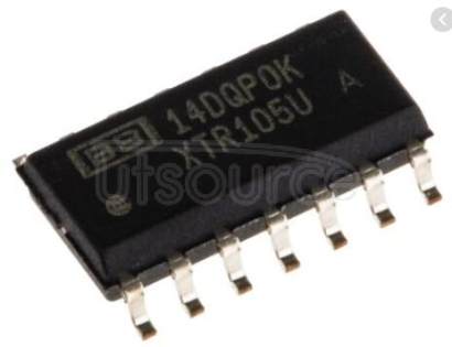 XTR105UA 16BIT ADC, SMD, 5509, SOIC16; Bits, No. of:16; Channels, No. of:1; Linearity error, ADC/DAC -:0.5LSB; Linearity error, ADC/DAC :0.5LSB; Linearity error:0.0015%; Temp, op. max:85degree C; Temp, op. min:-40degree C; Pins, No. RoHS Compliant: Yes