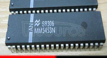 MM5453N MM5452 - Liquid Crystal Display Drivers, Package: Mdip, Pin Nb=40