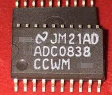 ADC0838 8-Bit Serial I/O A/D Converters with Multiplexer Options8/A/D