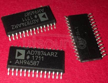 AD7874ARZ 10-Bit, 60 MSPS ADC SE/Diff, Int/Ext Ref., program. input range w/Pwrdn and comp. to ADS822/3/5/8 28-SSOP -40 to 85