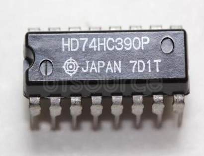 HD74HC390P Logic IC<br/> Function: Dual Decade Counters<br/> Package: DIP