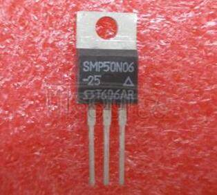 SMP50N06 TRANSISTOR,MOSFET,N-CHANNEL,60V V(BR)DSS,50A I(D),TO-220AB