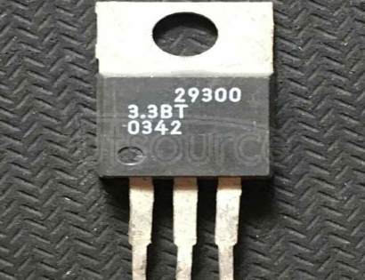 MIC29300-3.3BT Linear Voltage Regulator IC<br/> Output Current Max:3A<br/> Package/Case:3-TO-220<br/> Current Rating:3A<br/> Leaded Process Compatible:No<br/> Output Voltage Max:3.3V<br/> Peak Reflow Compatible 260 C:No<br/> Voltage Regulator Type:Low Dropout LDO