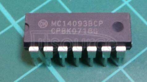 MC14093BCPG Quad 2&#8722<br/>Input NAND Schmitt Trigger