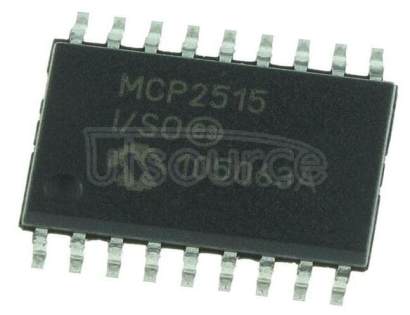 MCP2515-I/SO The MCP2515 is a second generation stand-alone CAN controller. It is pin and function compatible with the MCP2510 and also includes upgraded features like faster throughput, databyte filtering, and support for time-triggered protocols.