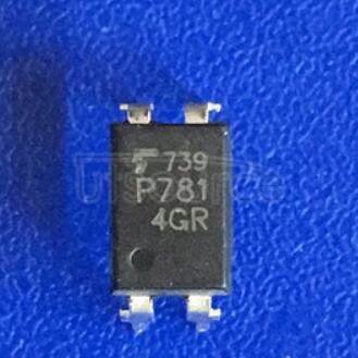 TLP781(GR) Optocoupler - Transistor Output, 1 CHANNEL TRANSISTOR OUTPUT OPTOCOUPLER, LEAD FREE, PLASTIC, DIP-4