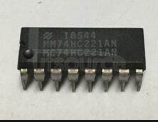 MM74HC221AN Dual Non-Retriggerable Monostable Multivibrator