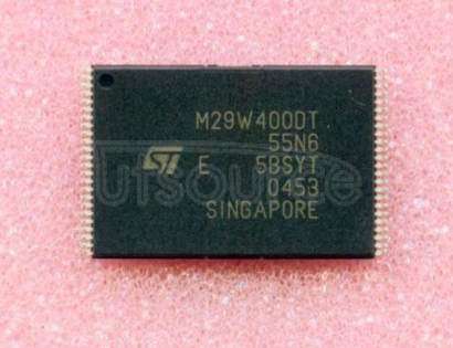 M29W400DT55N6 FLASH - NOR Memory IC 4Mb (512K x 8, 256K x 16) Parallel 55ns 48-TSOP
