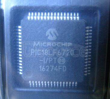 PIC18LF6720-I/PT 64/80-Pin High Performance 1 Mbit Enhanced FLASH Microcontrollers with A/D