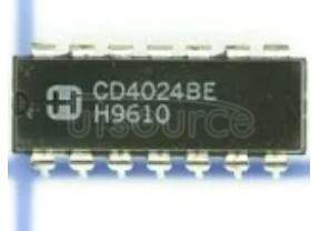 CD4024BE CMOS RIPPLE-CARRY BINARY COUNTER DIVIDERS
