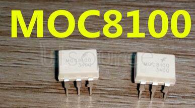 MOC8101 6 Pin, DIP, Phototransistor Detector w/o Base, CTR 50-80 @ 10mA, 10V Optocoupler