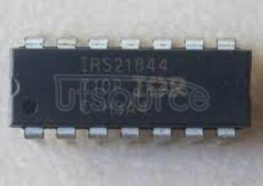IRS21844PBF 600 V Half Bridge Driver IC with typical 1.9 A source and 2.3 A sink currents in 14 Lead PDIP package for IGBTs and MOSFETs. Also available in 14 Lead SOIC, 14 Lead MLPQ 4x4, 8 Lead SOIC, and 8 Lead PDIP.
For the new version with our SOI technology we recommend 2ED21844S06J, providing integrated bootstrap diode, better robustness and higher switching frequency