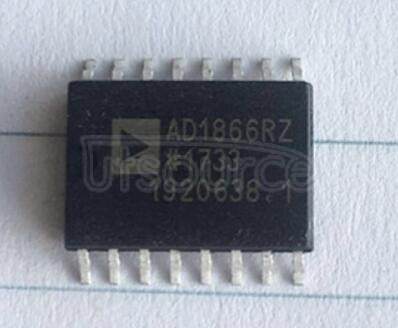 AD1866RZ Single Supply Dual 16-Bit Audio DAC; Package: SOIC - Wide; No of Pins: 16; Temperature Range: Commercial