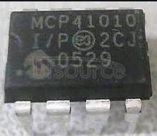 MCP41010-I/P Digital Pot, 256 steps, SPI, 10kohms, single channel, -40C to +85C, 8-PDIP, TUBE