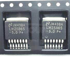 LM2586S-5.0 3A SWITCHING REGULATOR, 200kHz SWITCHING FREQ-MAX, PSSO7, TO-263, 7 PIN