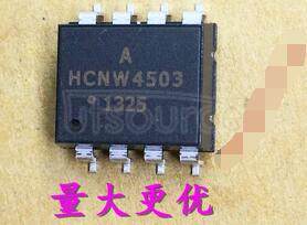 HCNW4503-300E The HCNW4503-300E is a 1-channel 8-pin surface-mount Diode-transistor Optocoupler use an insulating layer between a LED and an integrated photodetector to provide electrical insulation between input and output. Separate connections for the photodiode bias and output-transistor collector increase the speed up to a hundred times that of a conventional phototransistor coupler by reducing the base-collector capacitance. It provides the electrical and switching performance of the 6N136, HCPL-0501 and HCNW136 with increased ESD protection. It is suitable for high voltage insulation, video signal isolation and line receivers.